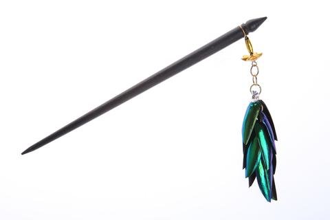 Jewel Beetle Wings Hair Sticks - Natural History Direct Online Shop - 1